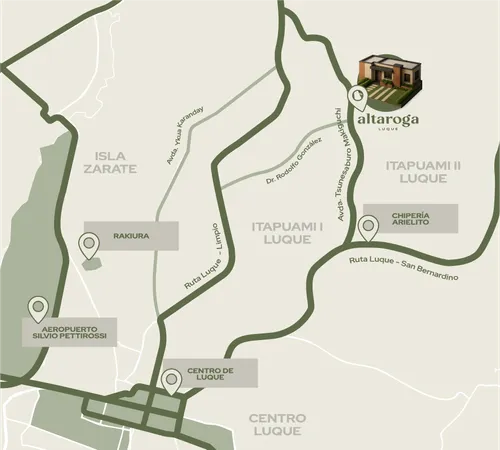 Mapa de la ubicación de Altaroga