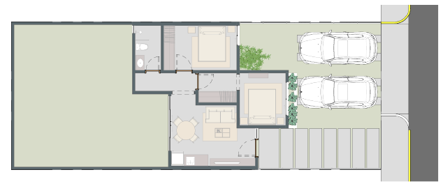 Typology 48m² floor plan